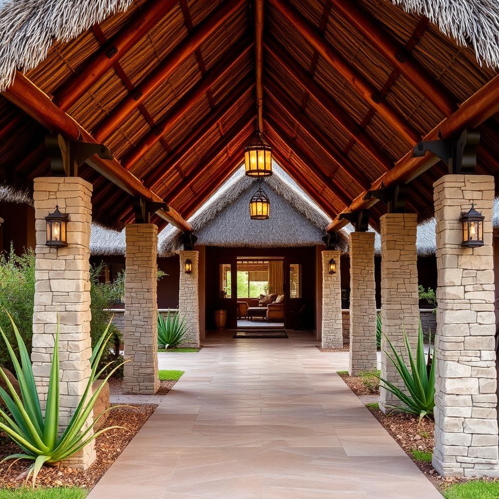 Luxury thatched structure